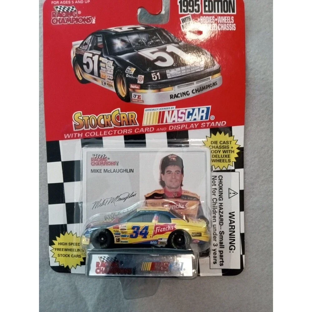 1995 Edition Racing Champions Mike McLaughlin #34 NASCAR Stock Car 1:64 Scale(J)